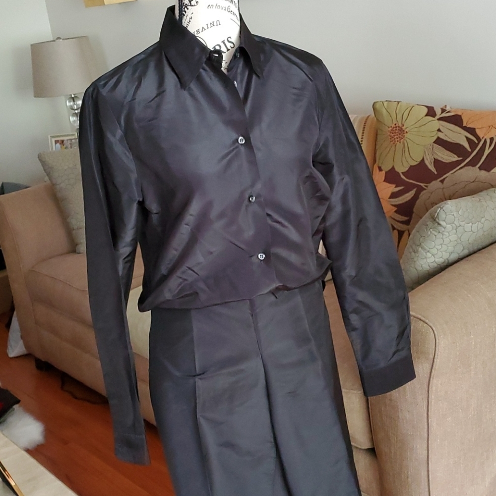 2 piece silk pant set (gently worn)
